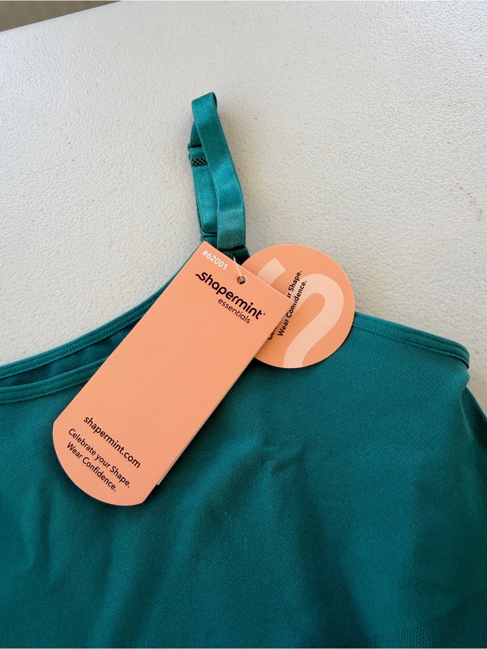 Shapermint Teal Stretch Camisole with Adjustable Straps - Picture 2 of 5